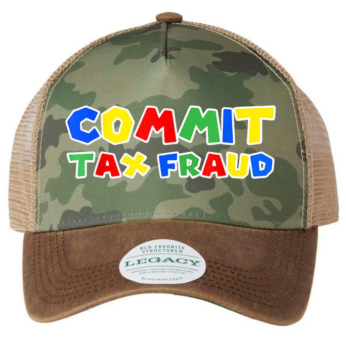 Commit Tax Fraud Funny Legacy Tie Dye Trucker Hat