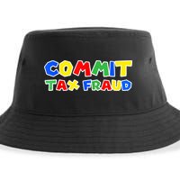 Commit Tax Fraud Funny Sustainable Bucket Hat