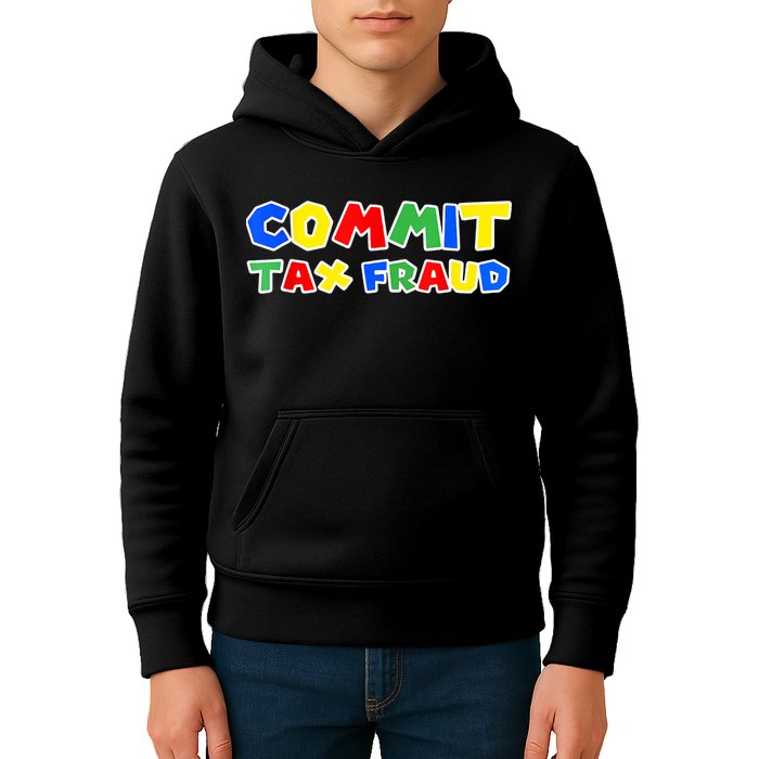 Commit Tax Fraud Funny Kids Hoodie