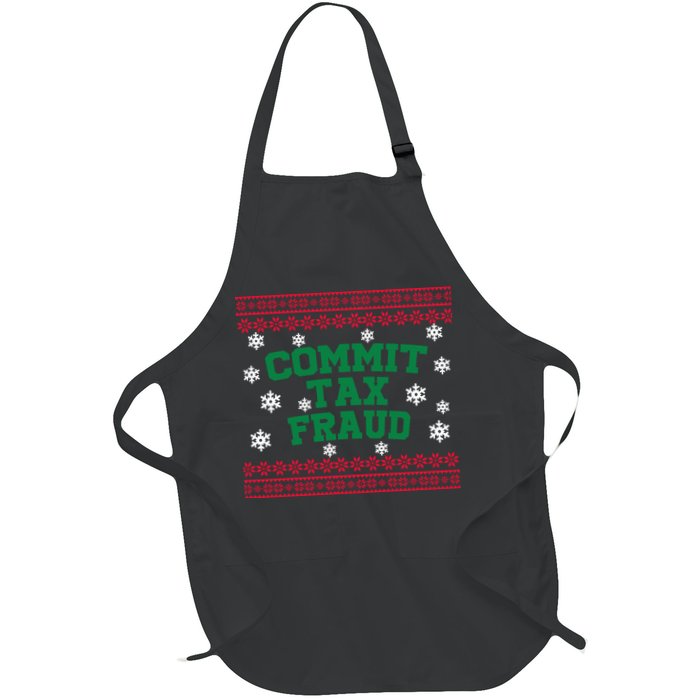 Commit Tax Fraud Ugly Christmas Tacky Holiday Apron