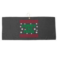 Commit Tax Fraud Ugly Christmas Tacky Holiday Large Microfiber Waffle Golf Towel