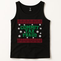Commit Tax Fraud Ugly Christmas Tacky Holiday Tank Top