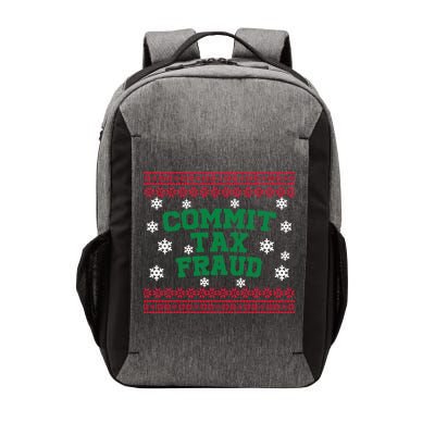 Commit Tax Fraud Ugly Christmas Tacky Holiday Vector Backpack