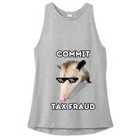 Commit Tax Fraud Ladies PosiCharge Tri-Blend Wicking Tank
