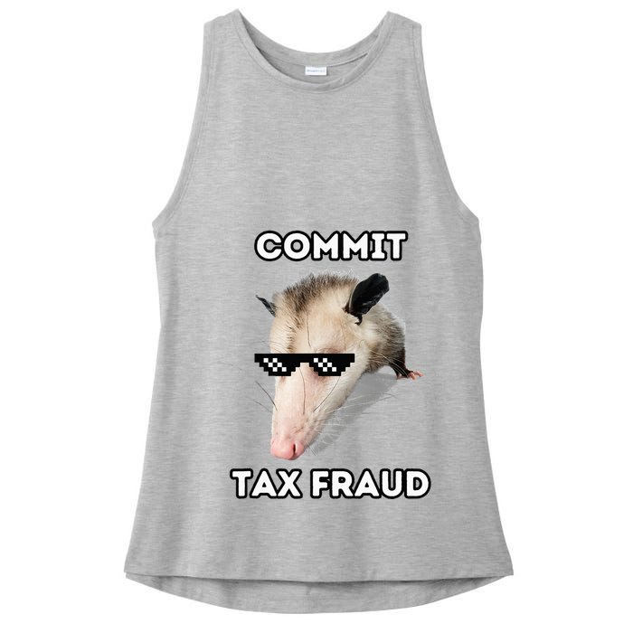 Commit Tax Fraud Ladies PosiCharge Tri-Blend Wicking Tank
