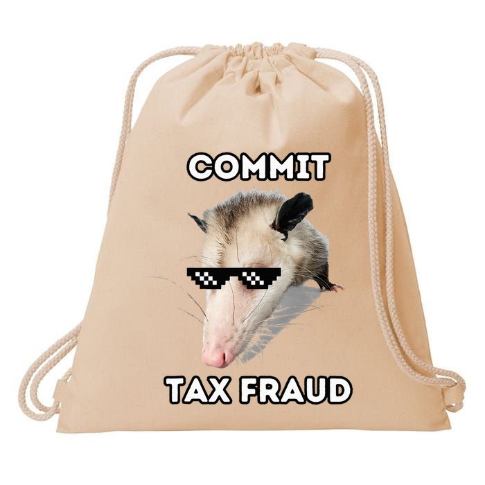 Commit Tax Fraud Drawstring Bag