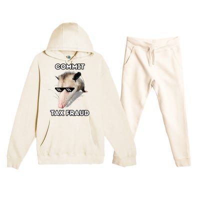 Commit Tax Fraud Premium Hooded Sweatsuit Set