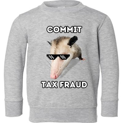 Commit Tax Fraud Toddler Sweatshirt