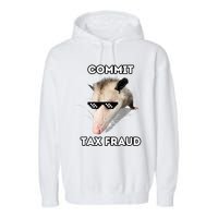 Commit Tax Fraud Garment-Dyed Fleece Hoodie