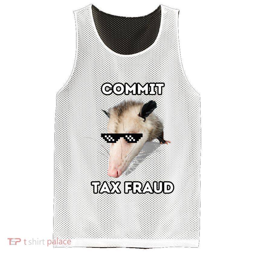 Commit Tax Fraud Mesh Reversible Basketball Jersey Tank