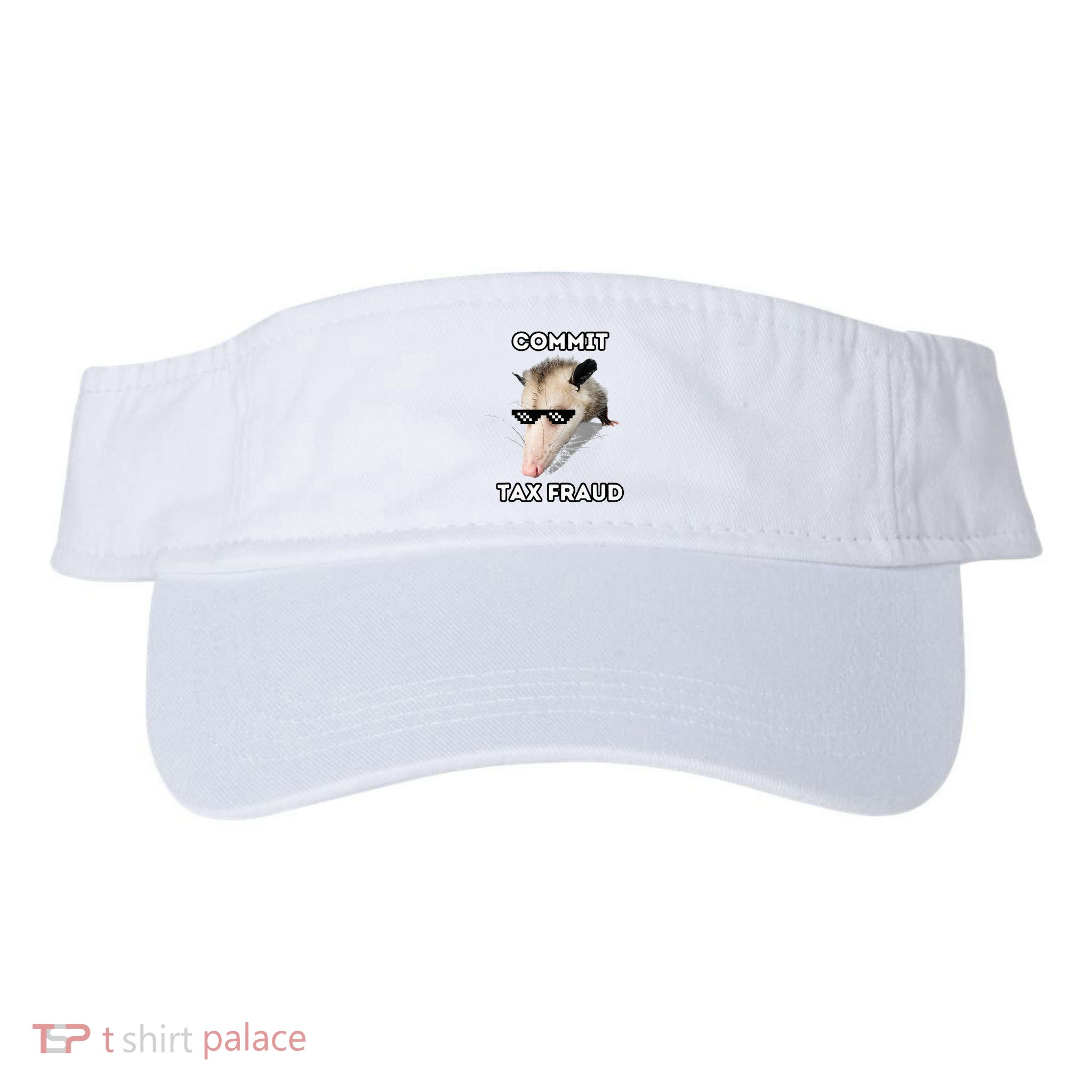 Commit Tax Fraud Valucap Bio-Washed Visor