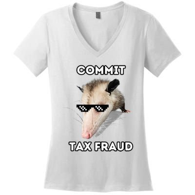 Commit Tax Fraud Women's V-Neck T-Shirt
