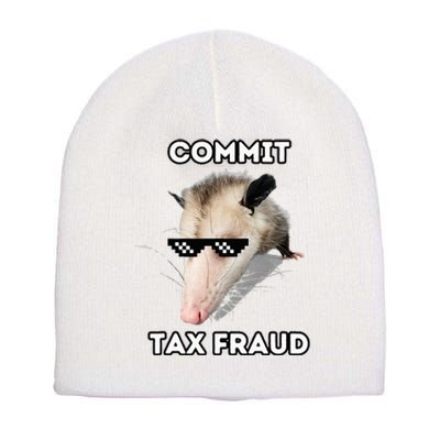 Commit Tax Fraud Short Acrylic Beanie