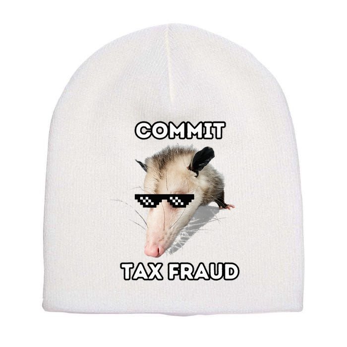 Commit Tax Fraud Short Acrylic Beanie