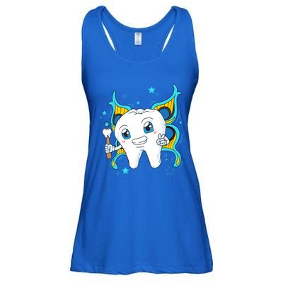 Cute Tooth Fairy Dental Assistant Dentist Gift Ladies Essential Flowy Tank