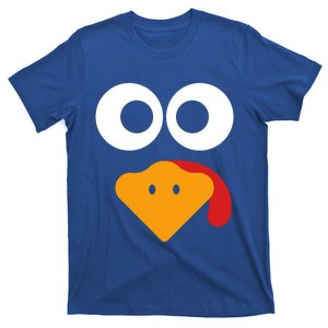 Cute Turkey Face Thanksgiving Costume Gift T-Shirt