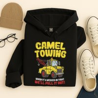 Camel Towing Funny Crude Tow Truck Recovery Workers Gift Hoodie