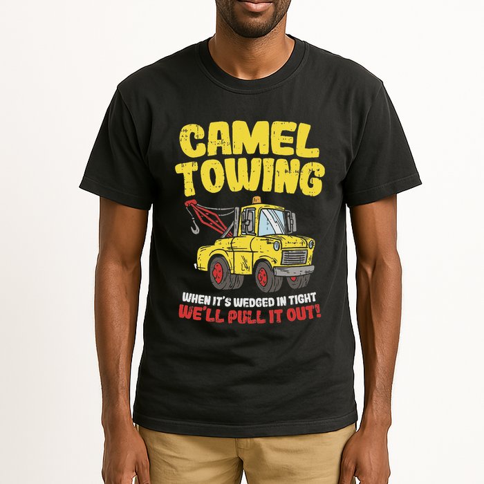 Camel Towing Funny Crude Tow Truck Recovery Workers Gift Tall T-Shirt