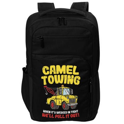 Camel Towing Funny Crude Tow Truck Recovery Workers Gift Impact Tech Backpack