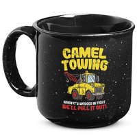 Camel Towing Funny Crude Tow Truck Recovery Workers Gift 15oz Campfire Ceramic Mug
