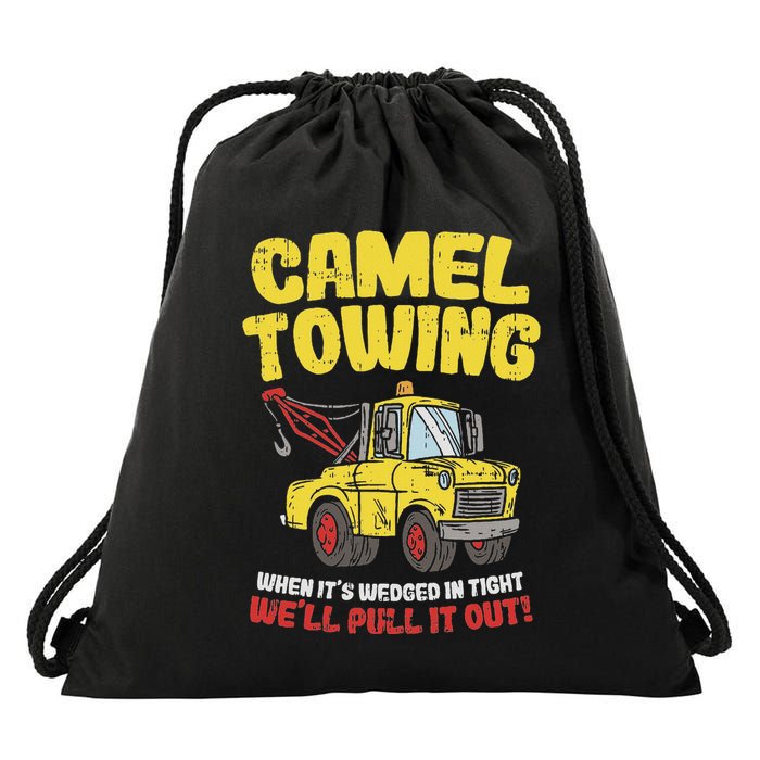 Camel Towing Funny Crude Tow Truck Recovery Workers Gift Drawstring Bag