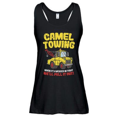 Camel Towing Funny Crude Tow Truck Recovery Workers Gift Ladies Essential Flowy Tank