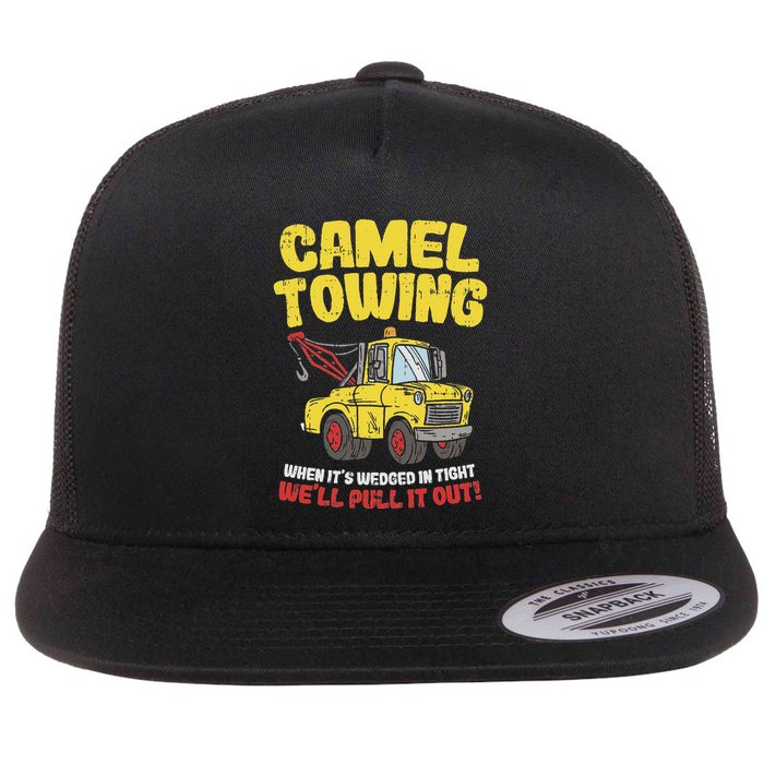Camel Towing Funny Crude Tow Truck Recovery Workers Gift Flatbill Hat