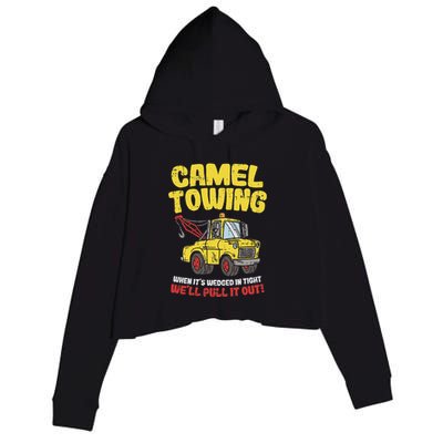 Camel Towing Funny Crude Tow Truck Recovery Workers Gift Crop Fleece Hoodie