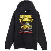 Camel Towing Funny Crude Tow Truck Recovery Workers Gift Premium Pullover Hoodie