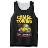 Camel Towing Funny Crude Tow Truck Recovery Workers Gift Mesh Reversible Basketball Jersey Tank