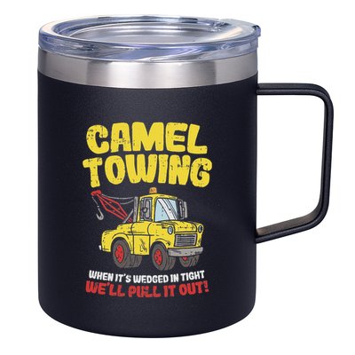 Camel Towing Funny Crude Tow Truck Recovery Workers Gift 12oz Stainless Steel Coffee Mug