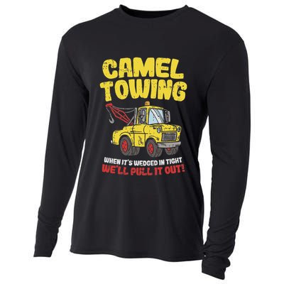 Camel Towing Funny Crude Tow Truck Recovery Workers Gift Cooling Performance Long Sleeve Crew