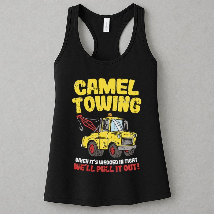 Camel Towing Funny Crude Tow Truck Recovery Workers Gift Womens Tank Top