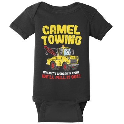 Camel Towing Funny Crude Tow Truck Recovery Workers Gift Baby Bodysuit