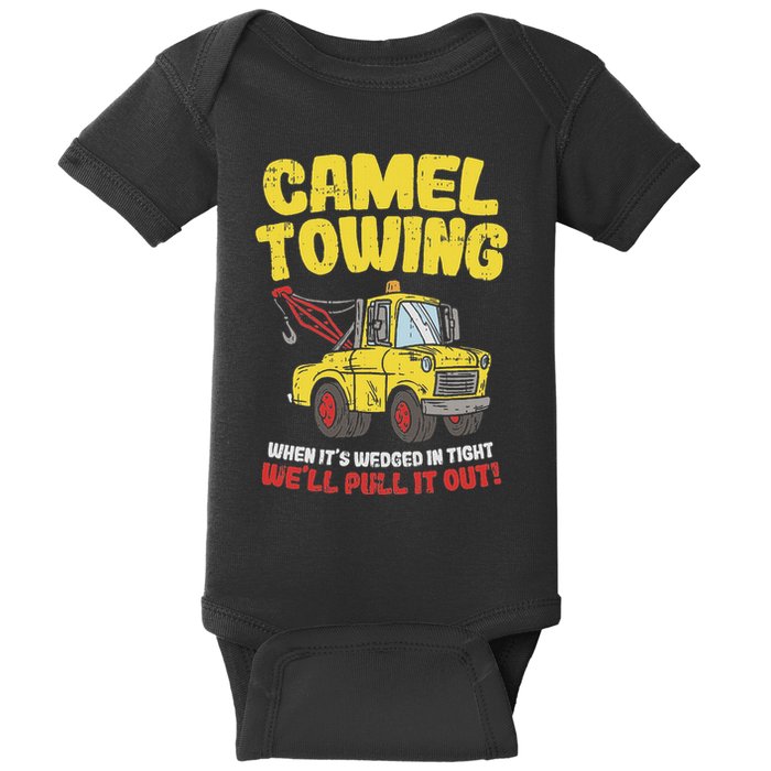 Camel Towing Funny Crude Tow Truck Recovery Workers Gift Baby Bodysuit