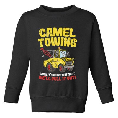 Camel Towing Funny Crude Tow Truck Recovery Workers Gift Toddler Sweatshirt
