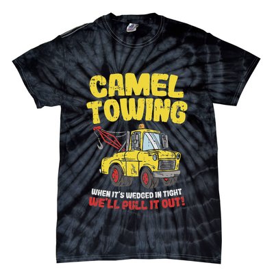 Camel Towing Funny Crude Tow Truck Recovery Workers Gift Tie-Dye T-Shirt