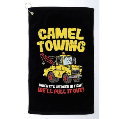 Camel Towing Funny Crude Tow Truck Recovery Workers Gift Golf Towel