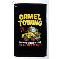 Camel Towing Funny Crude Tow Truck Recovery Workers Gift Golf Towel