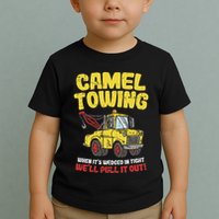 Camel Towing Funny Crude Tow Truck Recovery Workers Gift Toddler T-Shirt