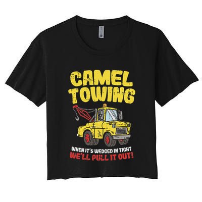 Camel Towing Funny Crude Tow Truck Recovery Workers Gift Crop Top