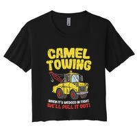 Camel Towing Funny Crude Tow Truck Recovery Workers Gift Crop Top