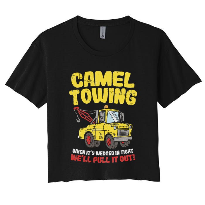 Camel Towing Funny Crude Tow Truck Recovery Workers Gift Crop Top