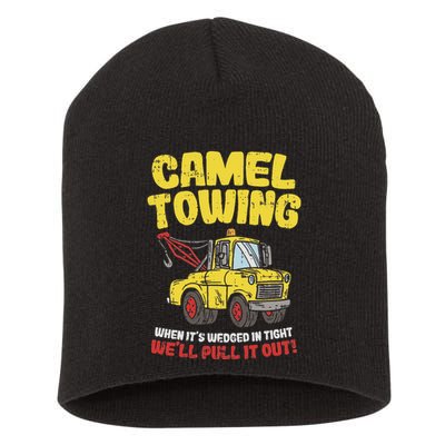 Camel Towing Funny Crude Tow Truck Recovery Workers Gift Short Acrylic Beanie