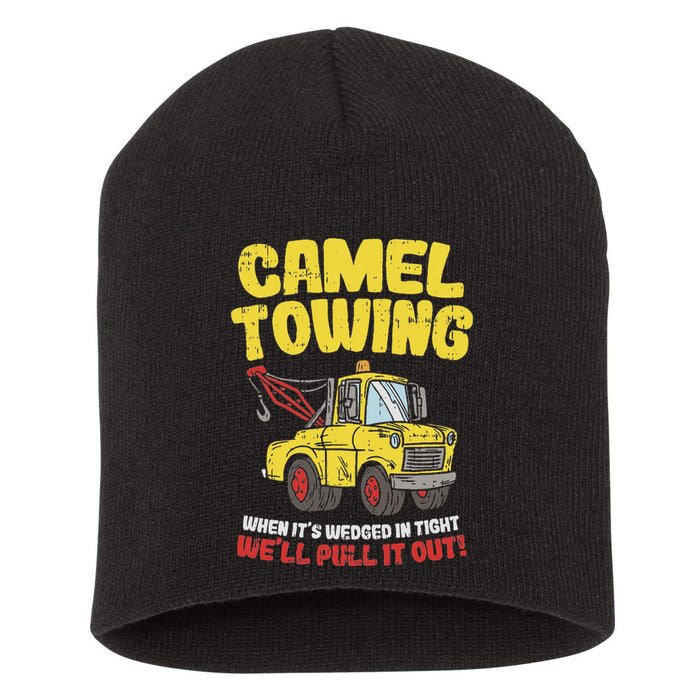 Camel Towing Funny Crude Tow Truck Recovery Workers Gift Short Acrylic Beanie
