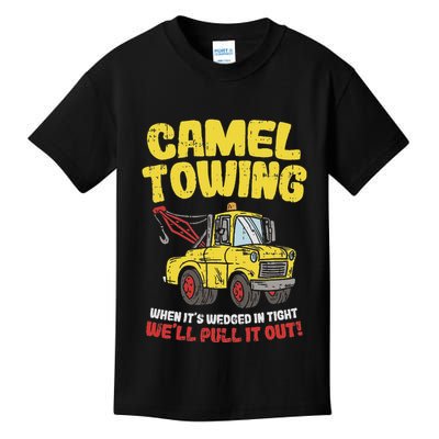 Camel Towing Funny Crude Tow Truck Recovery Workers Gift Kids T-Shirt