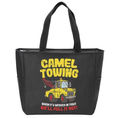 Camel Towing Funny Crude Tow Truck Recovery Workers Gift Zip Tote Bag