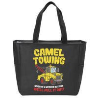 Camel Towing Funny Crude Tow Truck Recovery Workers Gift Zip Tote Bag