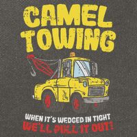 Camel Towing Funny Crude Tow Truck Recovery Workers Gift Cotton Canvas Backpack