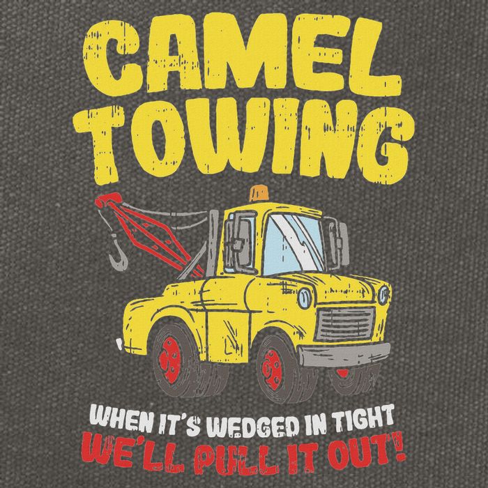 Camel Towing Funny Crude Tow Truck Recovery Workers Gift Cotton Canvas Backpack